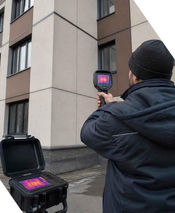 Тепловизионное обследование зданий и сооружений в Шебекине