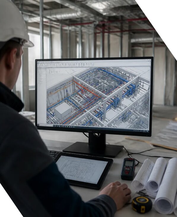 Создание BIM модели инженерных сетей для объектов в Шебекине